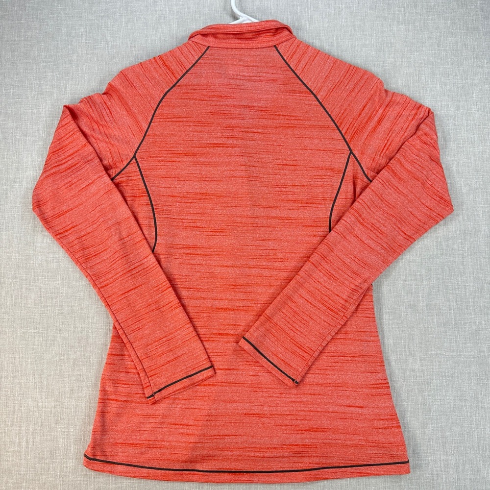 SF Giants Under Armour Quarter Zip Fitted Pullover Top Women Size Medium Orange - Picture 3 of 10